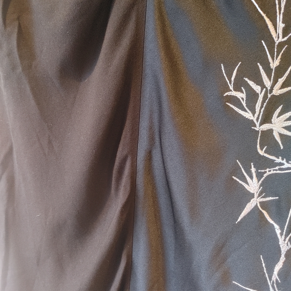 Haider Ackermann Black Embroidered Midi Dress Size 36 - Picture 8 of 15